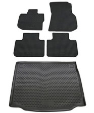 Gummi Kofferraumwanne Fußmatten für BMW X3 G01 2017- Set Passform Matten Wanne