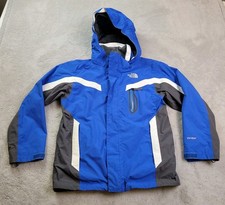 The North Face Jacket Boys Medium 10/12 Blue HyVent Hooded Ski Waterproof A20Y