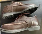 Apex Oxford Men's Dress Shoes Brown Leather Moc Toe LT910 Size 9M XWide D — photo 2