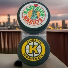 KINGSTON FRONTENACS VINTAGE EAST SIDE MARIO'S LIBERTY 🗽🍅🏒 PUCK OHL Made🇨🇦 