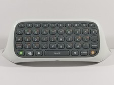 Official White Chat Pad Controller Keyboard Wired Microsoft Xbox 360 OEM Work
