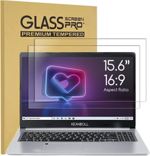 2 Pack 15.6 Inch Tempered Glass Laptop Screen Protector for 15.6"
