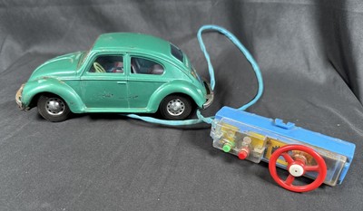 1960s Vintage BANDAI Volkswagen RC Green Beetle- Visible