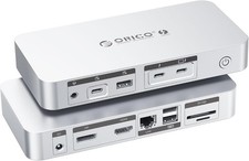 ORICO TB4 Thunderbolt 4 USB C Docking Station 2 x 4K60Hz HDMI USB RJ45 DP SDcard