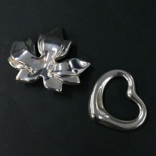 EGA TIFFANY CO. Silver 925 Pendant Necklace Top Charm 2 Set/9BL1736