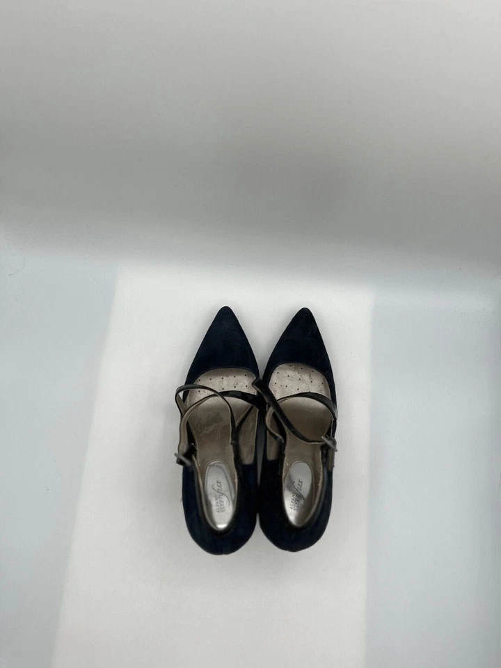 Tacones Alfani Step n Flex para mujer talla 7M cuero negro punta aguja Foto 4 de 4