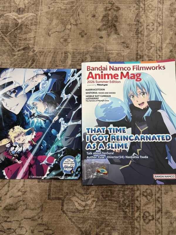 Anime Expo 2026 That Time I Got Reincarnated As A Slime Pin+Art Print + Magazine