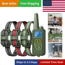 Dog Training Collar with Remote, 2600FT Range,4 Training Modes Beep, Shake, S...