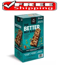 Member's Mark The Better Nut Bar, Dark Chocolate and Sea Salt, 24 ct.