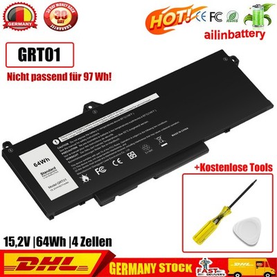  New GRT01 64Wh Akku für Dell Prec 3561 3571 3470 Latitude 5421 5431 5521 5531