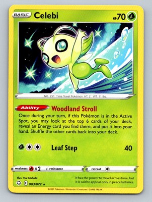 Pokemon Shining Celebi ひかるセレビィ 英語版 Pokémon Shining Celebi SM79 Holo Card SM Promos | eBay