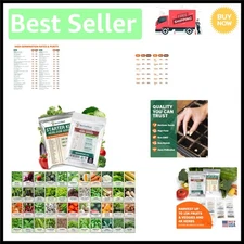 Garden Essentials: 44  Herb & Vegetable Seeds with Growing Instructions