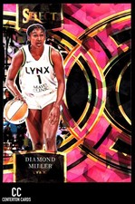 2024 Panini Select WNBA #169 Diamond Miller Prizms Pink Ice Minnesota Lynx