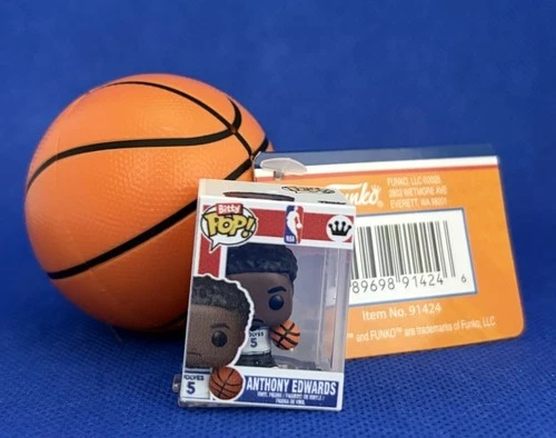 Anthony Edwards Bitty Pop NBA Timberwolves Funko Mini Figure Ant Man