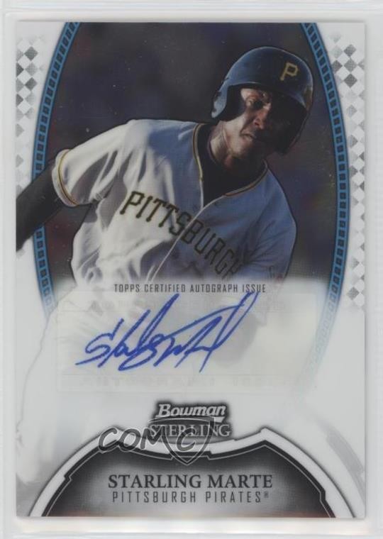 2011 Bowman Sterling Prospect Auto Starling Marte #BSP-SM Auto 4y4