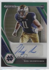 2021 Panini Prizm Draft Picks Green Ben Skowronek #DPA-BSK Auto 2k3