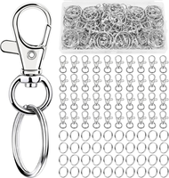 80 StüCk SchlüSselanhäNger Karabiner SchlüSselring, 40 StüCk Karabiner Und 40 St