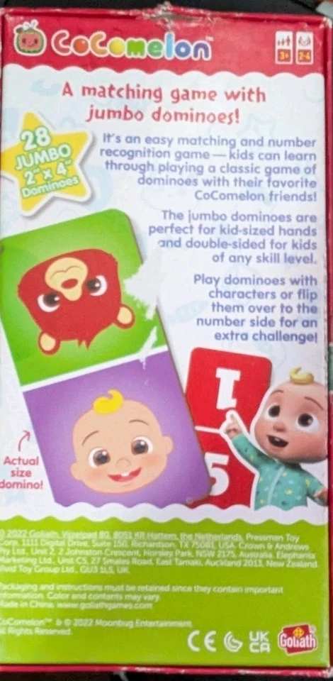 Goliath Cocomelon Jumbo Dominoes (c) - Image 2 of 4