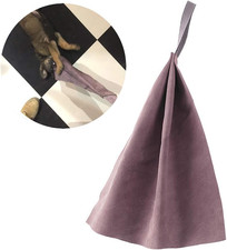 Leather Puppy Bite Rag Dog Tug Toy with Handle Tug of War Dog Toy Interactive To