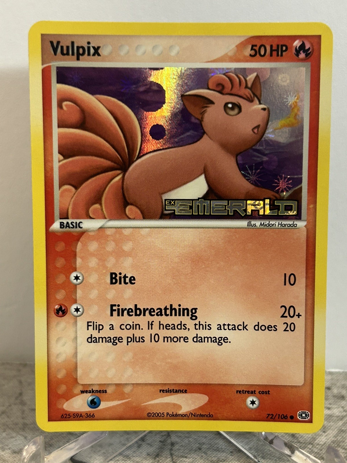 The Pokémon Company Vulpix 72/106 EX Emerald Reverse Holo Eng 
