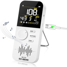 Digital Rechargeable Metronome LCD Screen for Piano Guitar Drums Violin