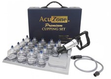 KS Premium Quality Cupping Set w/ 19 Cups - BEST CUPPING 22 Piece Set, Clear