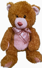 2015 Aurora Golden Brown Bear Softie Plush Huggable Friend Stuffed Animal 16"
