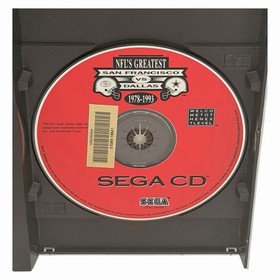 NFL&rsquo;s Greatest San Francisco vs. Dallas (Sega CD, 1993) Disc & Case Tested