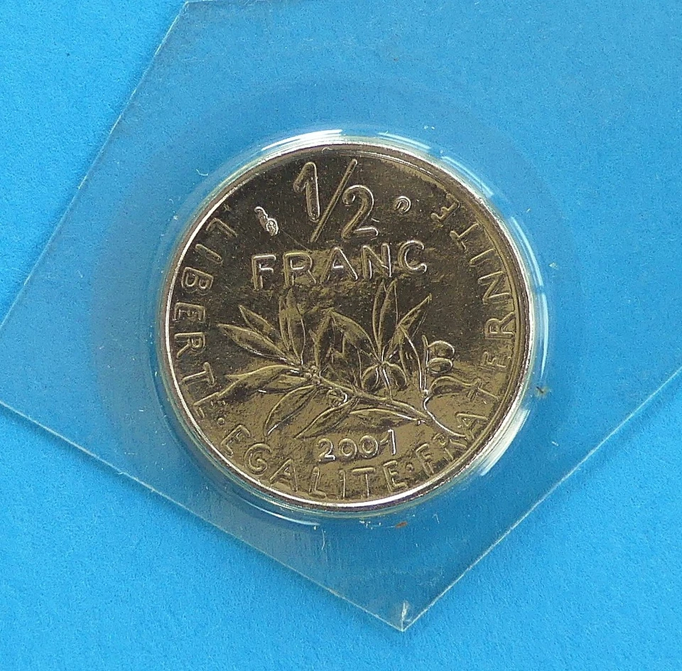 Superbe 50 Centimes Francs BU 2001 - Neuf sous scellé. BU ONLY !! - Photo 1/1