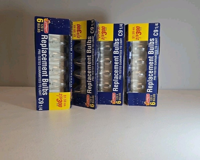 Vintage JoyBrite Replacement Bulbs For Holiday Lights- Lot 4