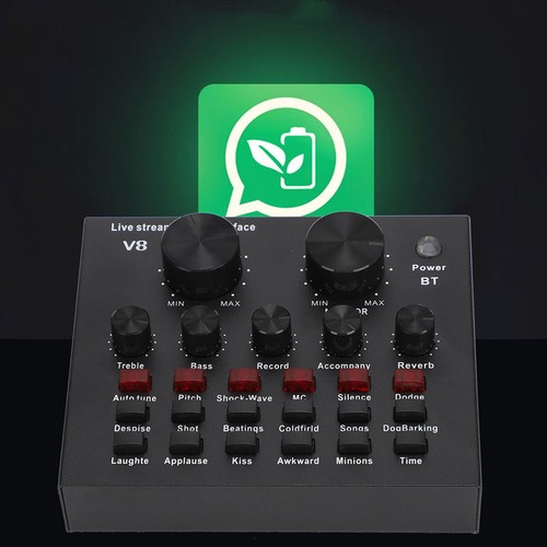 V8 Second Generation BT Computer Live Broadcast Voice Changing Card ABS FY - Afbeelding 5 van 8