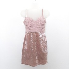 Y2K ASOS Womens Babydoll Dress Size 6 Pink Velvet Fairy Romantic Coquette Hoco