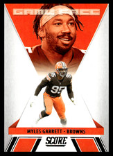 2021 Panini Score Myles Garrett #GF8 Cleveland Browns Game Face NFL Insert