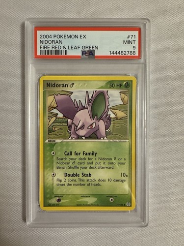 Nidoran ♂ graded PSA 9 for sale on eBay