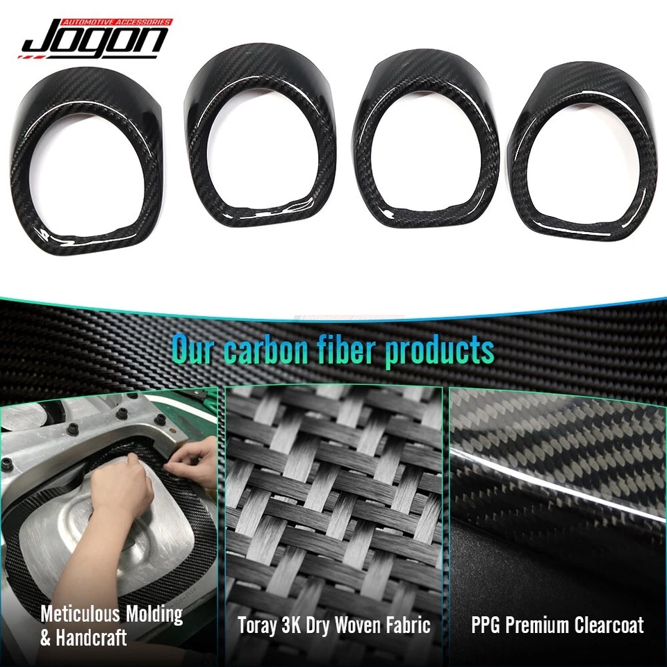 Крышка выпускного отверстия приборной панели из настоящего углеродного волокна для Porsche 718 Cayman Boxster - Изображение 4 из 4