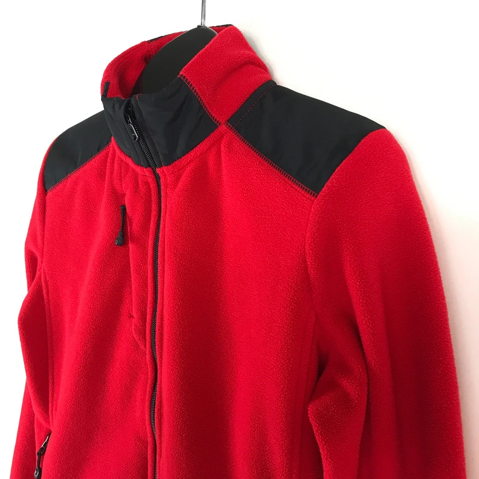 Chaqueta polar L-RL Lauren Active Ralph Lauren cremallera completa para mujer grande roja exterior Foto 4 de 4