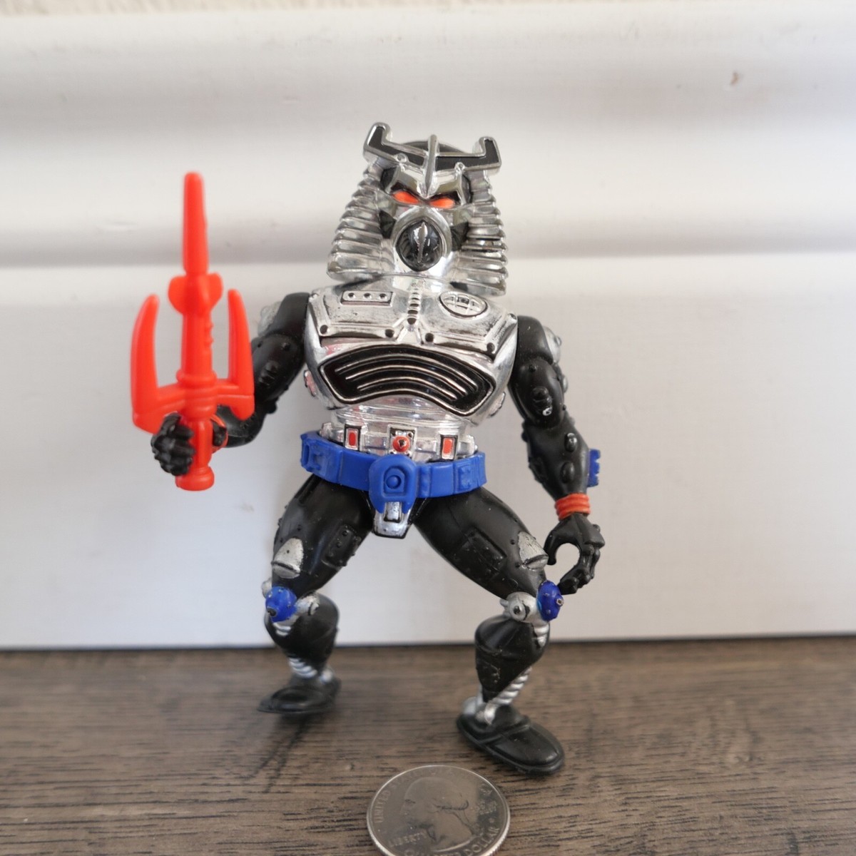 Vtg 1991 TMNT Chrome Dome Figure Teenage Mutant Ninja Turtles W
