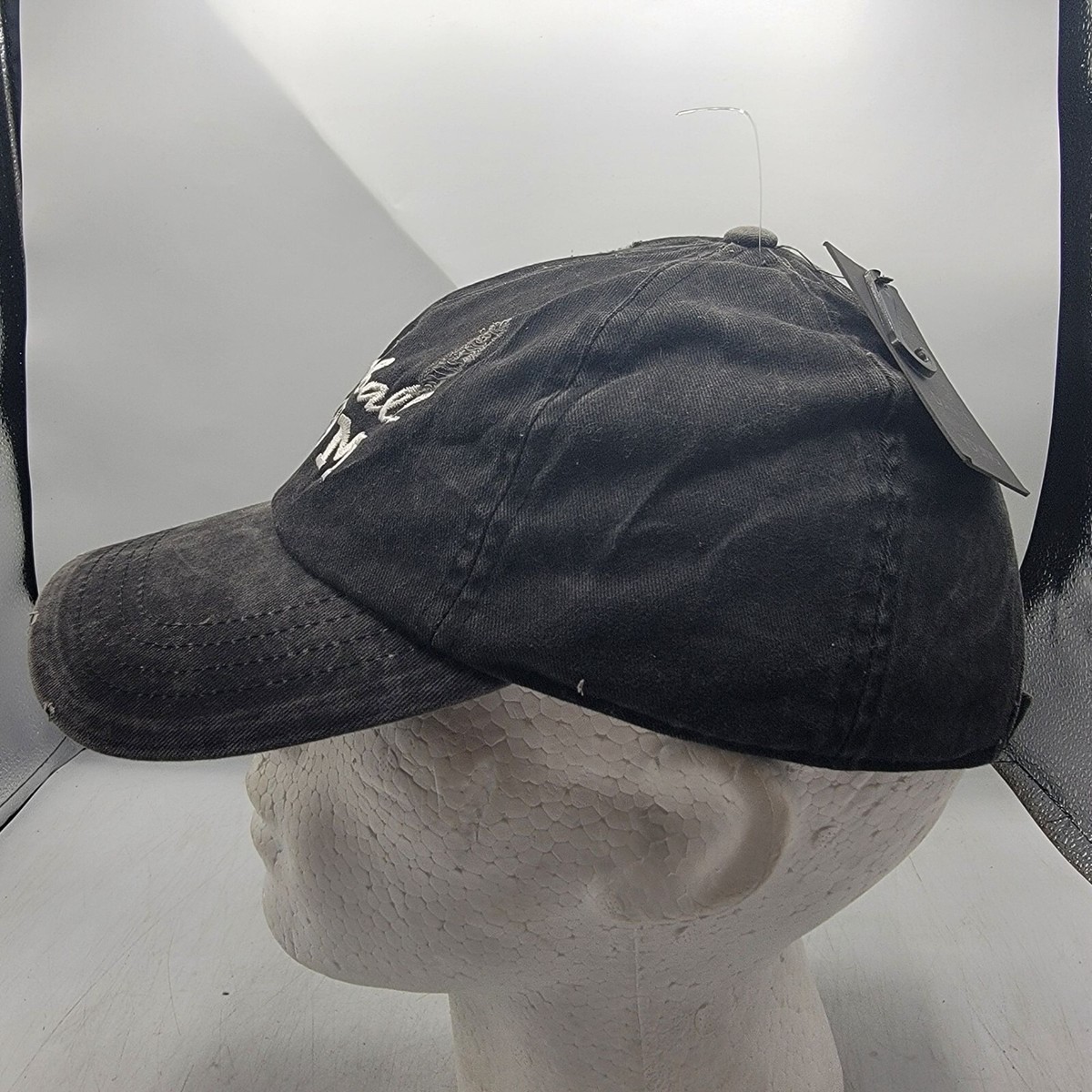 Football Mom Distressed Hat Cap David & Young Black Cotton Adjustable Casual Other Football Mom Distressed Hat Cap David & Young Black  main image 3