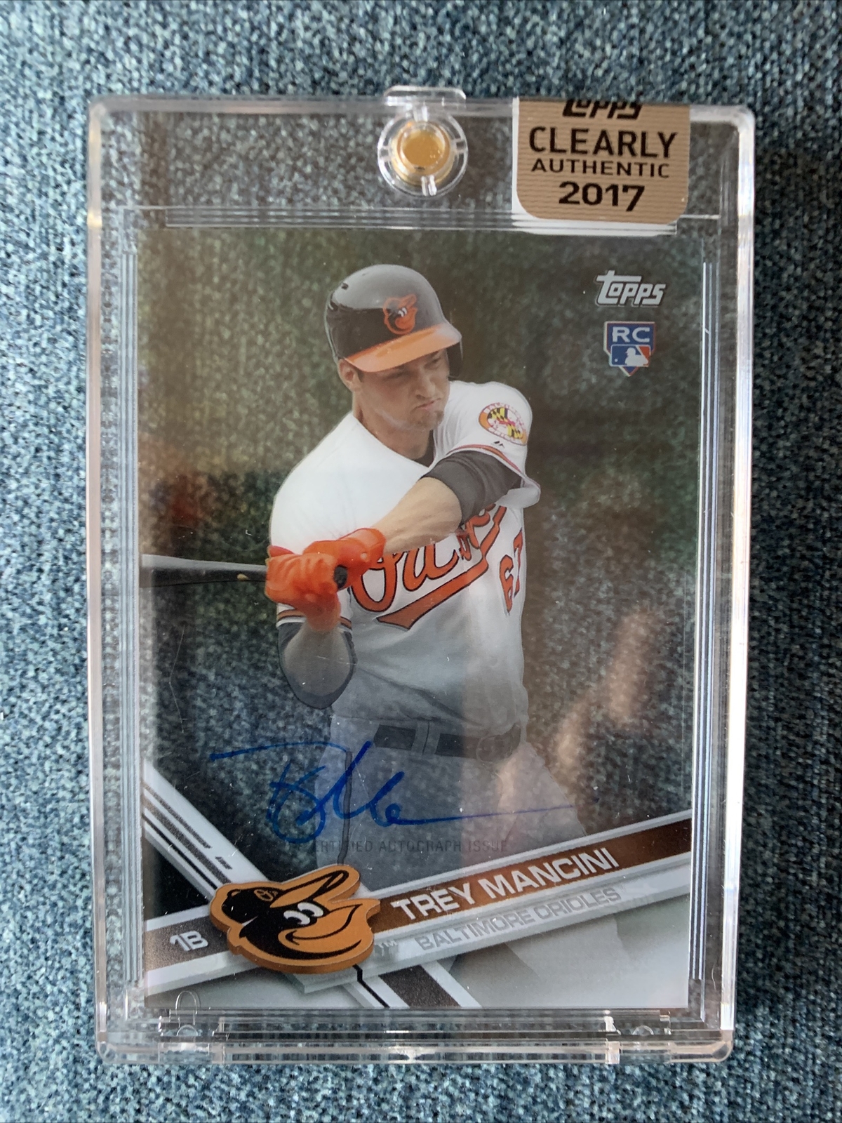 2017 Topps Trey Mancini #CAAU-TM Clearly Authentic Rookie RC Autograph Auto