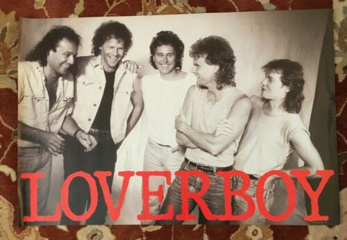 LOVERBOY On Columbia Records seltenes Original Werbeplakat von 1985
