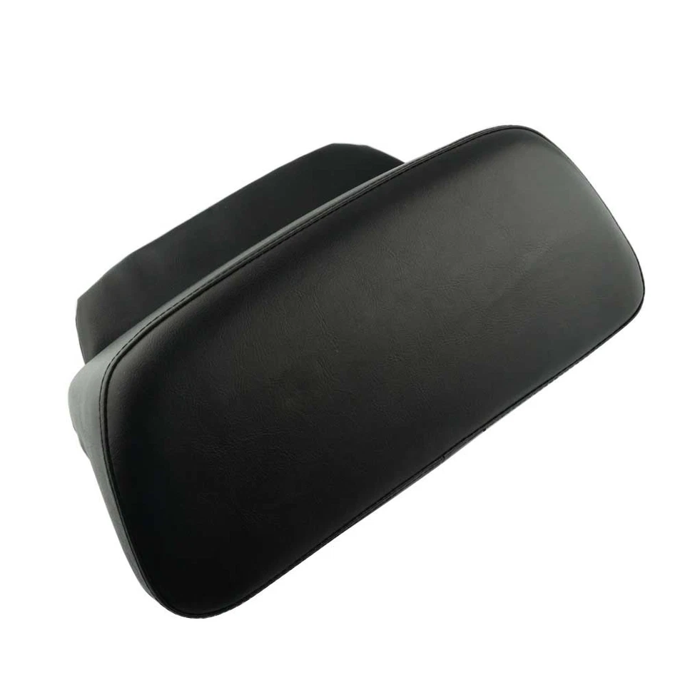 Black Pillow Pad Backrest fits 2014-2017 Harley Touring Chopped Razor Tour Pak - Image 2 of 4