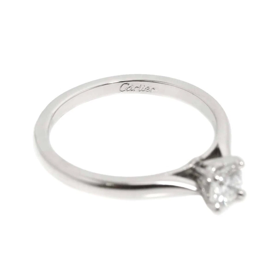 Anillo Cartier Diamante 0.25ct E/VS1 Pt Talla 48 4.5 (US) 90271634 Foto 3 de 4