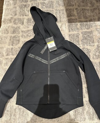 Nike Sportswear Tech Fleece Hoodie Black CZ2570-010 Kid's Size
