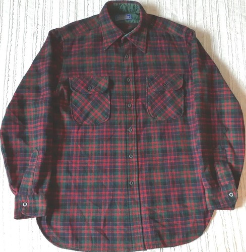Vintage Pendleton Wool Shirt Made in USA Country Traditions Plaid Medium