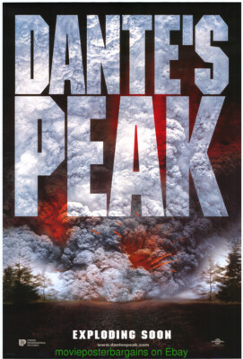 DANTE'S PEAK MOVIE POSTER SS 27x40 Original ADVANCE STYLE VOLCANO