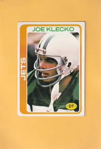 1978 Topps #287 Joe Klecko NY Jets VG/EX Very Good/Excellent RC Rookie #33189