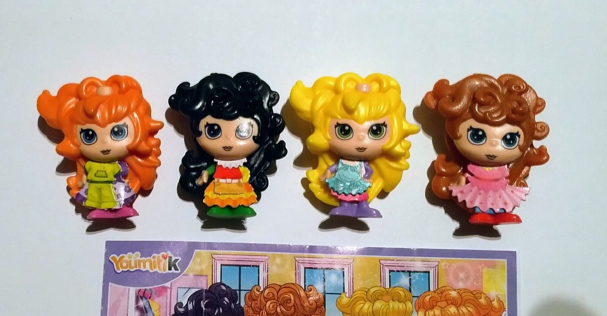 KINDER SURPRISE SET - GIRLS WITH DRESSES - FIGURINES TOYS