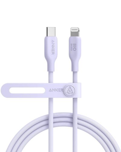 Cable Anker USB-C a Lightning certificado MFi de base biológica carga rápida para iPhone - Imagen 1 de 6
