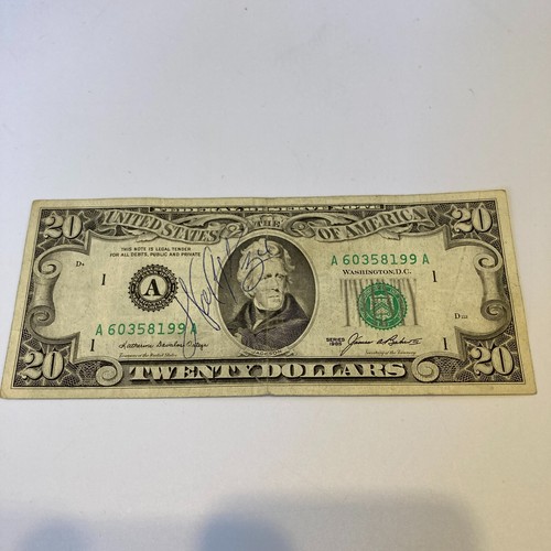 Walter Payton Signed Autographed 1985 $20 Dollar Bill Chicago Bears HOF JSA COA - Picture 2 of 6
