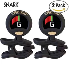 2-PACK Snark ST-8 Super Tight Guitar / All Instrument Clip On Tuner | ST8, ST 8
